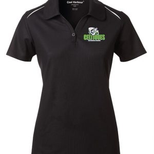 Polo femme noir - blanc