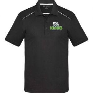 Polo homme noir - blanc