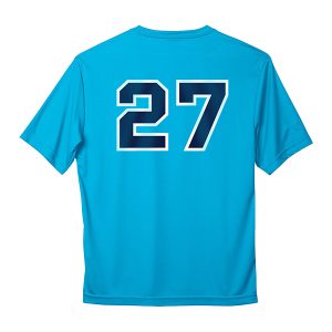 T-shirt bleu atomique adulte – Image 2