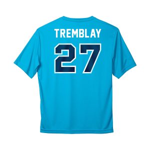 T-shirt bleu atomique adulte – Image 3