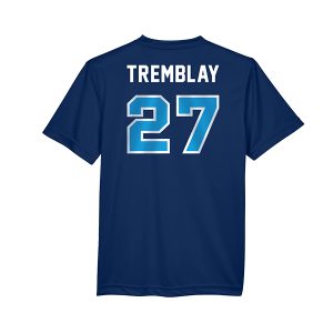 T-shirt bleu logo 1 enfant – Image 3