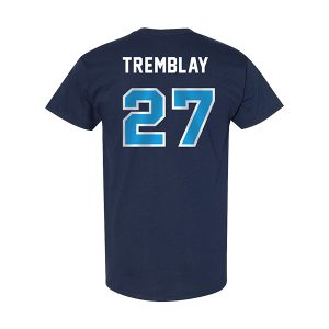 T-shirt bleu logo 1 adulte – Image 3