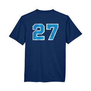 T-shirt bleu logo 1 enfant – Image 2