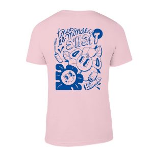 T-shirt rose Es-tu maquillé en solde – Image 2
