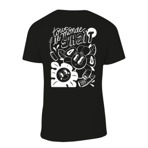 T-shirt noir Es-tu maquillé en solde – Image 2