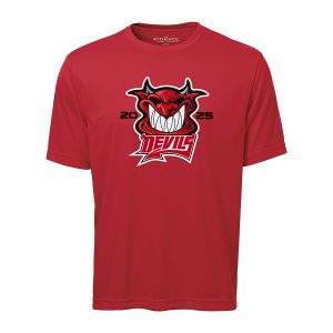 T-shirt rouge adulte dryfit