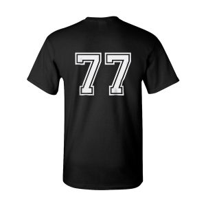 T-shirt noir adulte – Image 2