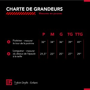 T-shirt noir enfant dryfit – Image 2