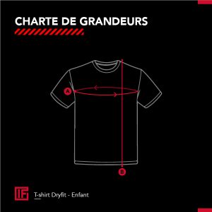 T-shirt noir enfant dryfit – Image 3