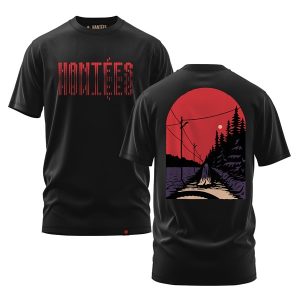 T-shirt noir modèle 1