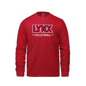Manches longues coton rouge logo 2