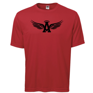 T-shirt rouge polyester adulte