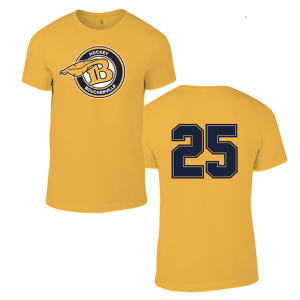 T-shirt jaune enfant logo B coton