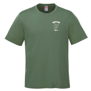 T-SHIRT COUPE DROITE VERT- Logo Artiste 2026