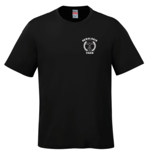 T-SHIRT COUPE DROITE NOIR - Logo ASSO