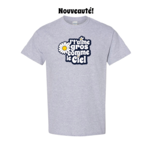 T-shirt J’t’aime gros comme le ciel