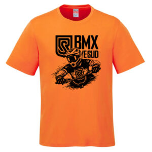 T-shirt orange adulte Edition-Coureur