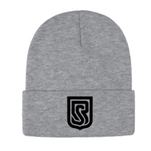 Tuque à rebord gris cendré