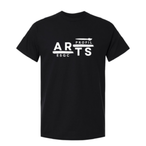 Arts t-shirt noir