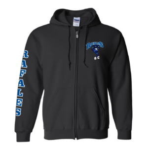 Rafales kangourou zip noir